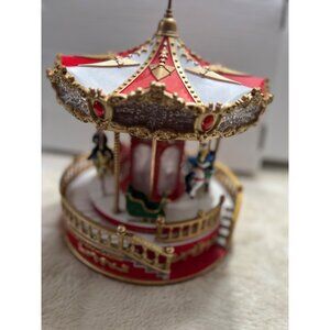 Musical Carousel With Horses & Sleigh